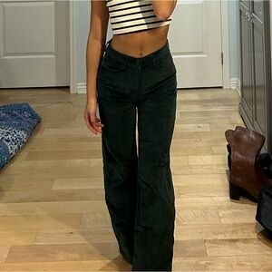 Emerald Green Corduroy Pants